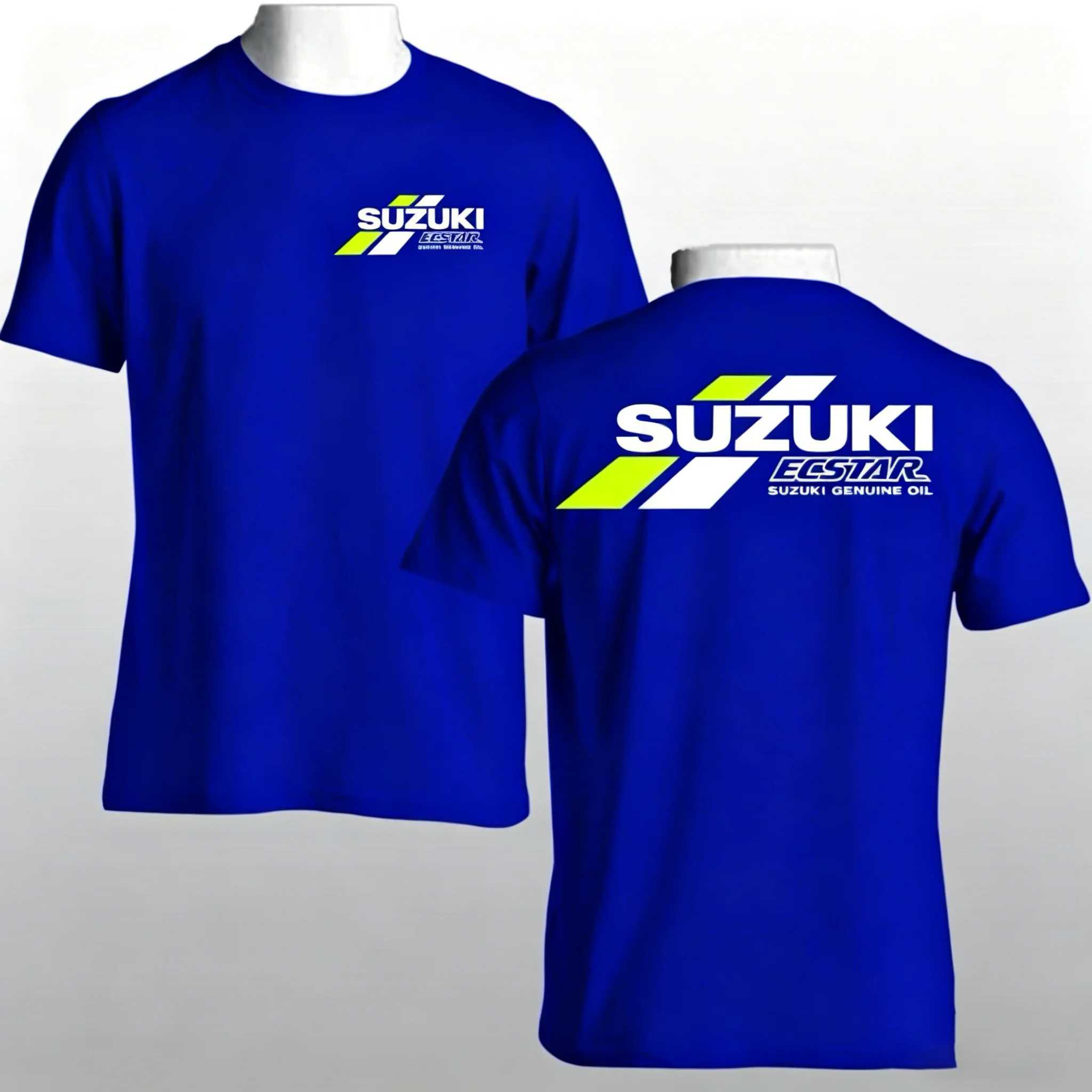 Футболка Suzuki Ecstar Racing Team Style, мужская влагоотводящая мотоциклетная футболка, повседневные спортивные топы