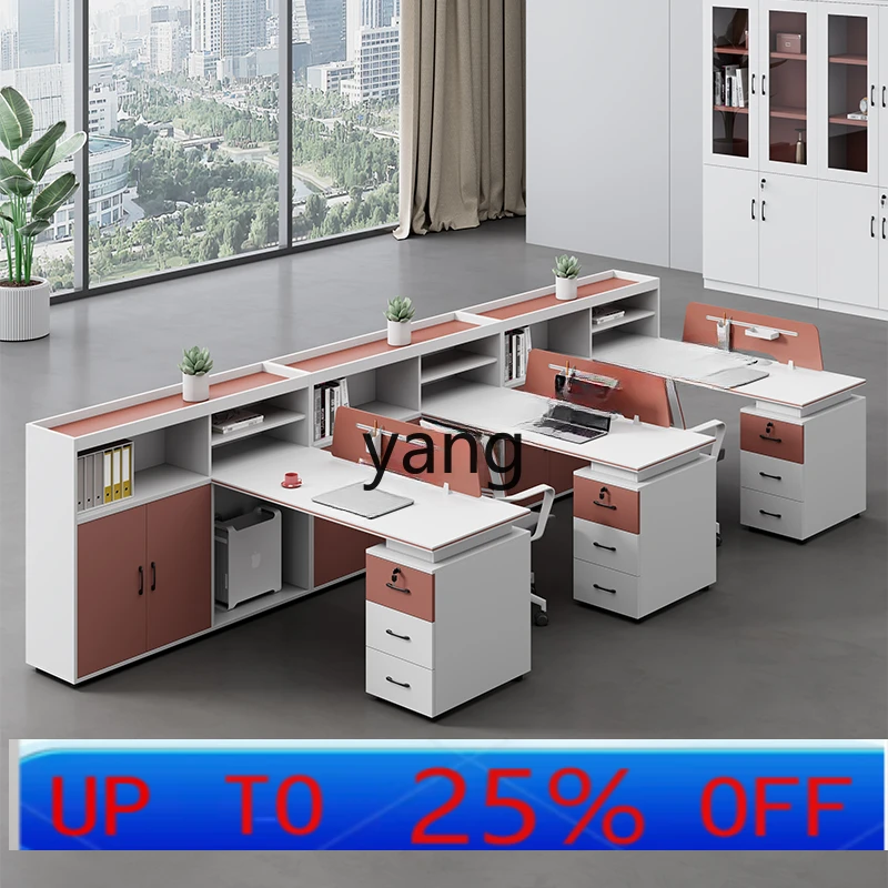 CX Desk Double Office Desk and Chair Combination Simple Modern Staff Computer Desk