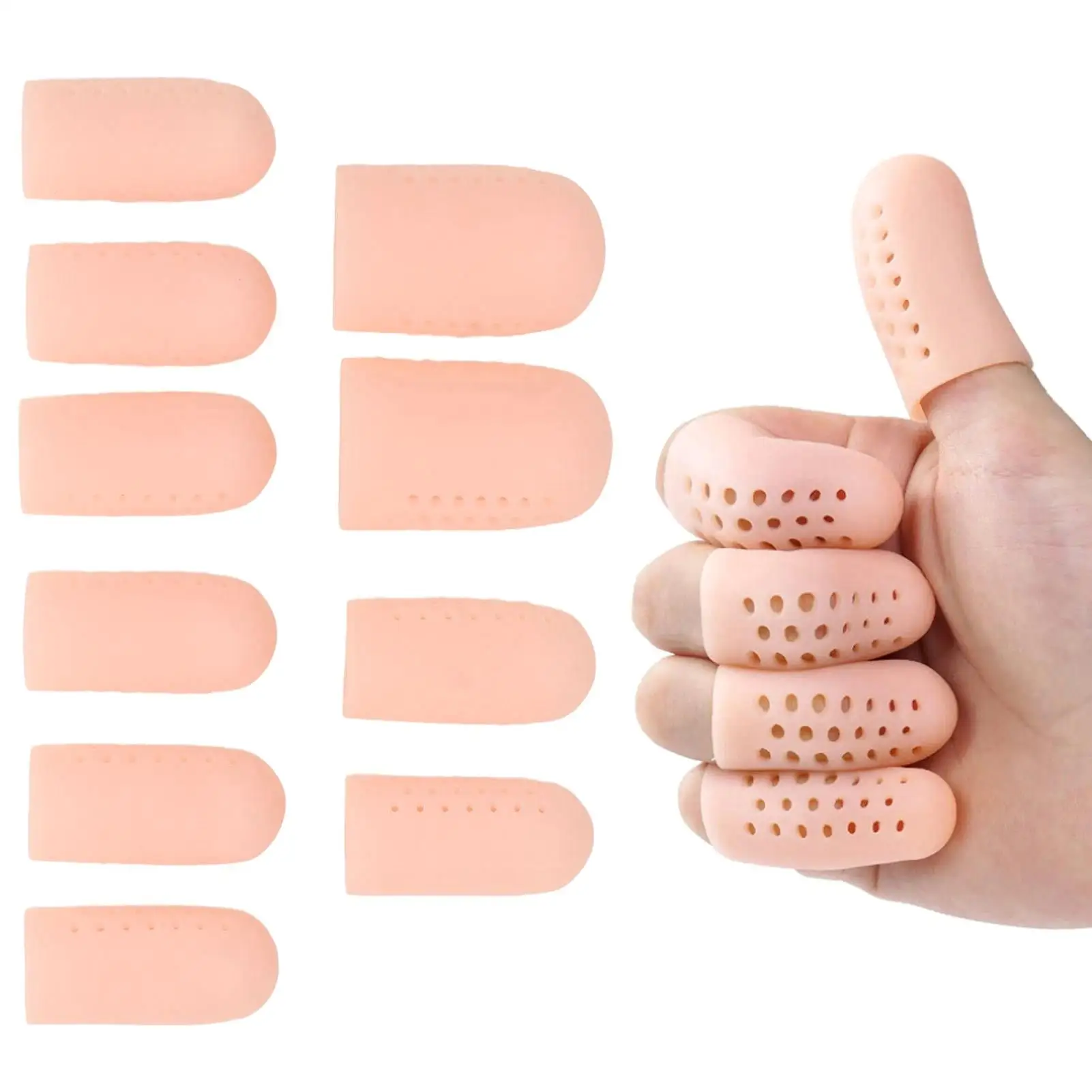 Silicone Dedo Toe Sleeve, alívio da dor, milho Blister, calos