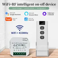 Tuya Wifi Smart Switch For Shutters Roller Blinds Projector Screen Window Shade Smart Life Alexa Google RF433 Remote Control