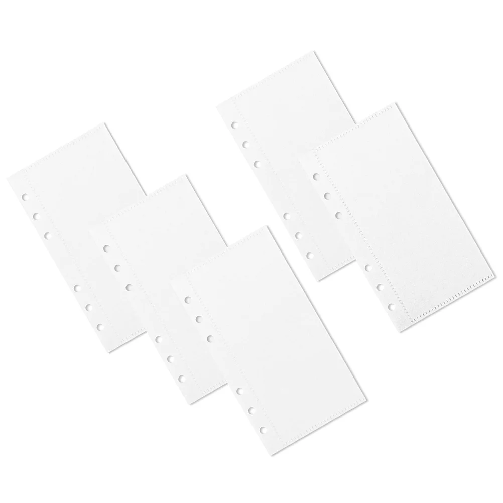 5 Pcs Size Binder Pockets Small Loose Leaf Money for Cash Saving Pouch Portable