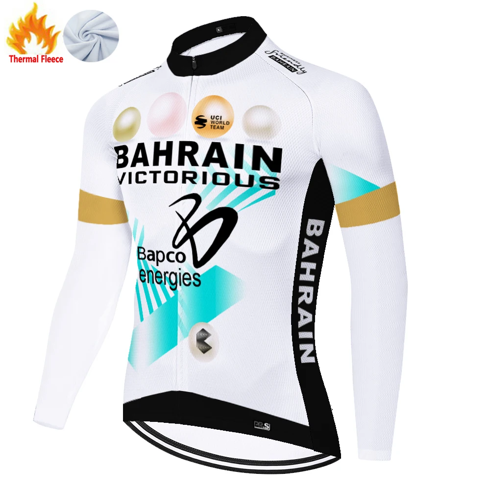 2024 proteam winter fleece BAHRAIN cycling jersey men maillot ciclismo hombre эндуро ropa enduro maglia велоодежда для мужчин