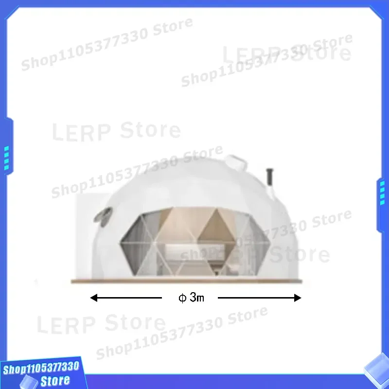 Brand New Domo Tent Geodesic Dome Structure PVC Waterproof 4-Person Capacity for Outdoor Festivals Parties Panoramic Views