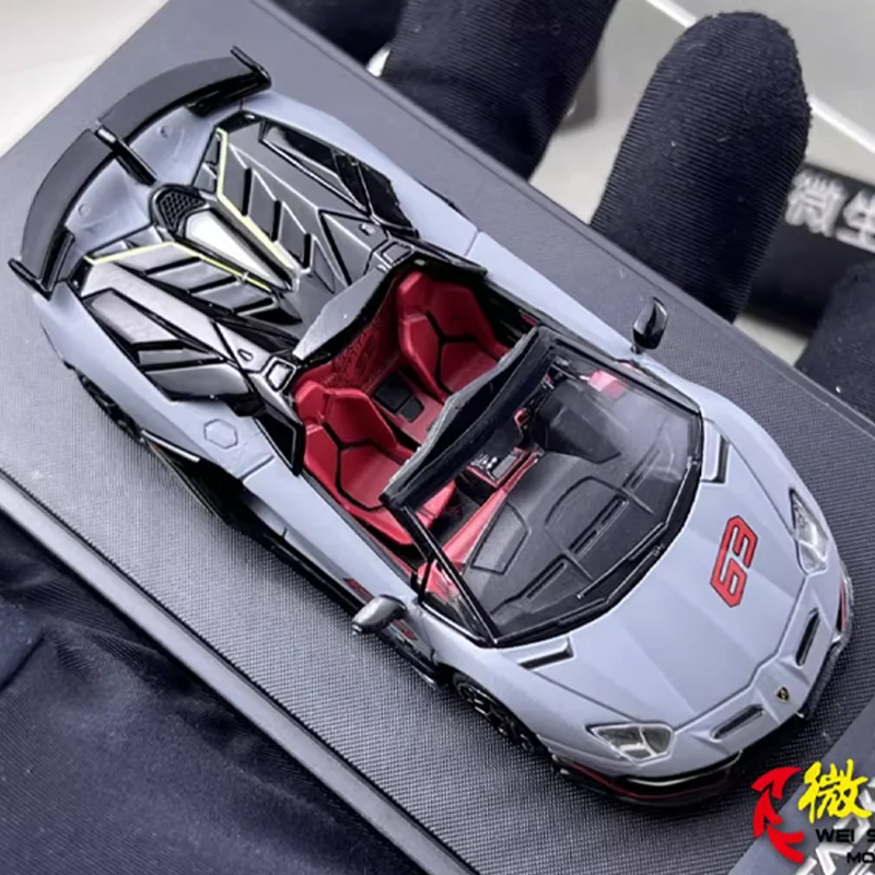 Maxwell X Rhino รุ่น 1/64 LP770-4 SVJ 63 ของเล่นรถ Diecast โลหะของขวัญ