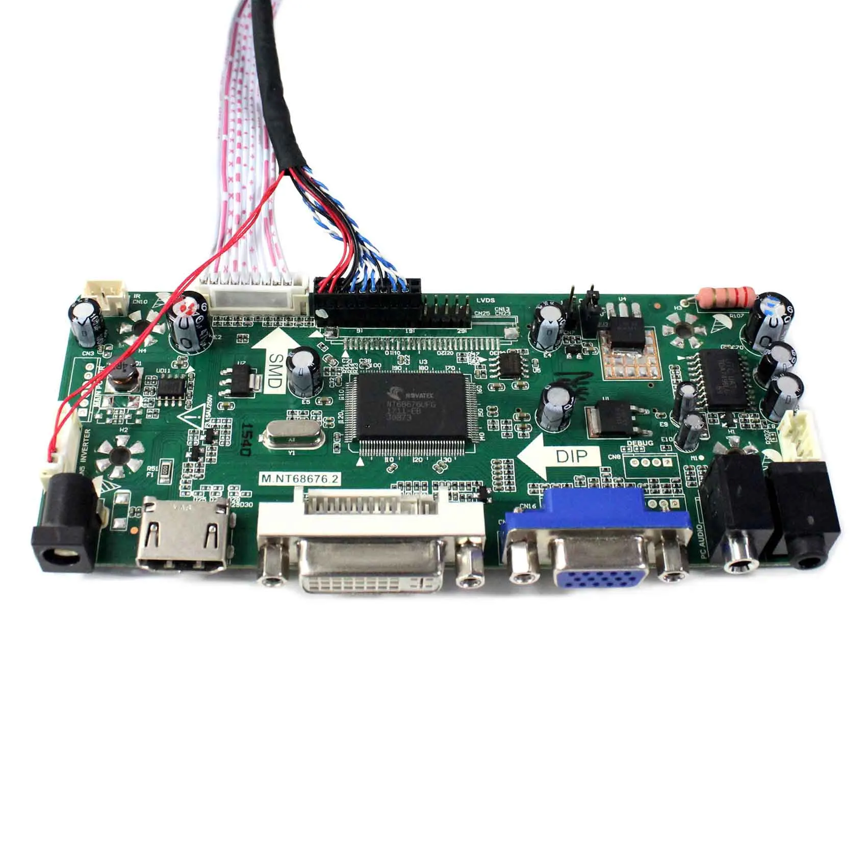 15inch 1024x768 LQ150X1LW94 15" IPS LCD Screen work with HD MI DVI+VGA Audio LCD Controller Board M.N68676.2A