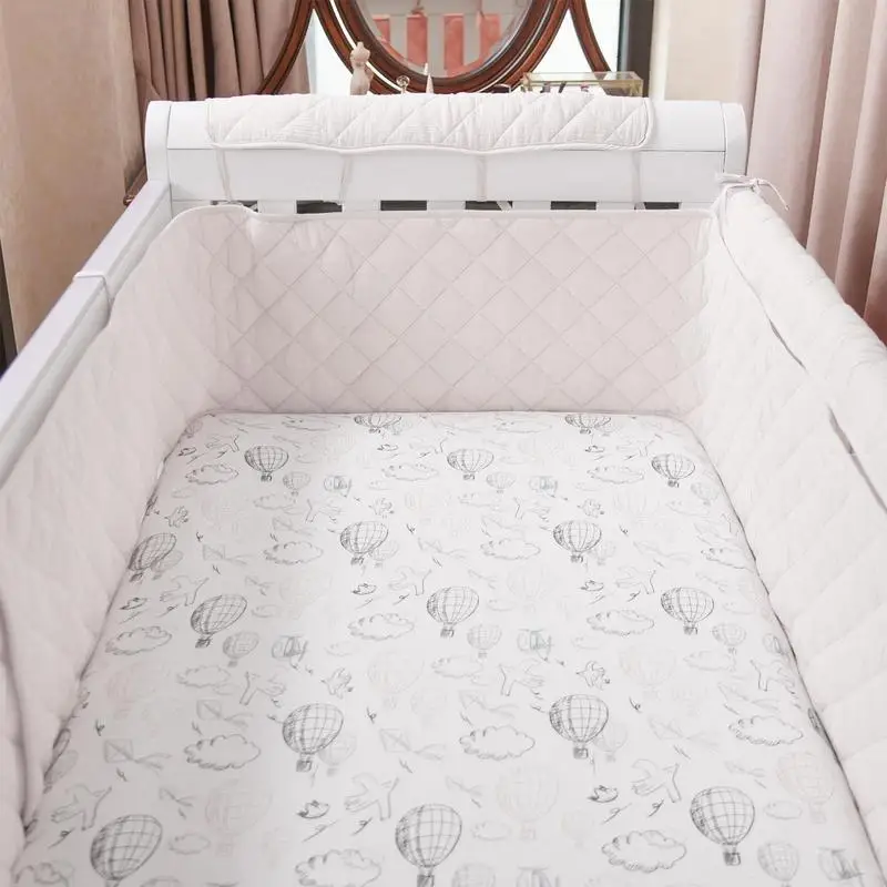 Bumper for Baby Bed Fence Cot Bumpers Bedding Accessories Child Room Decor Infant Knot Design Newborn Crib Cribs Boys Girls