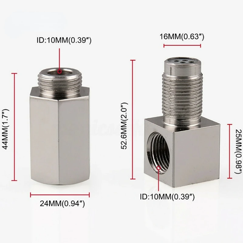 Mini adaptateur de lambda nings résistant à 90 degrés, capteur d\'oxygène arrière, compatible avec Catepik, CEL Fix, M18 * 1.5, universel, livraison