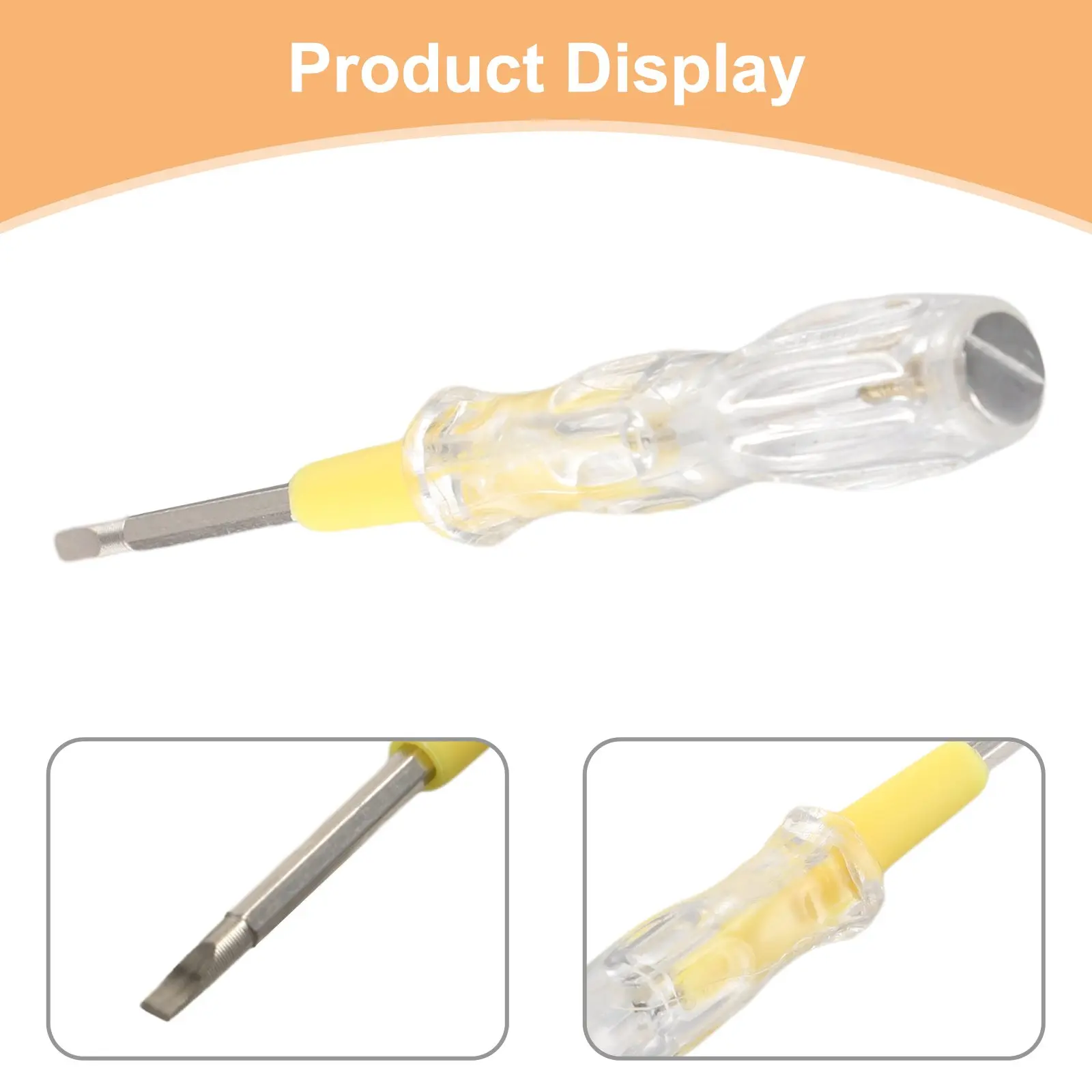 LED 전기 테스트 테스터 펜, 더블 헤드 스크루 드라이버, 다기능 테스트 연필, 가정용 테스트 연필, 100-500V, 1PC
