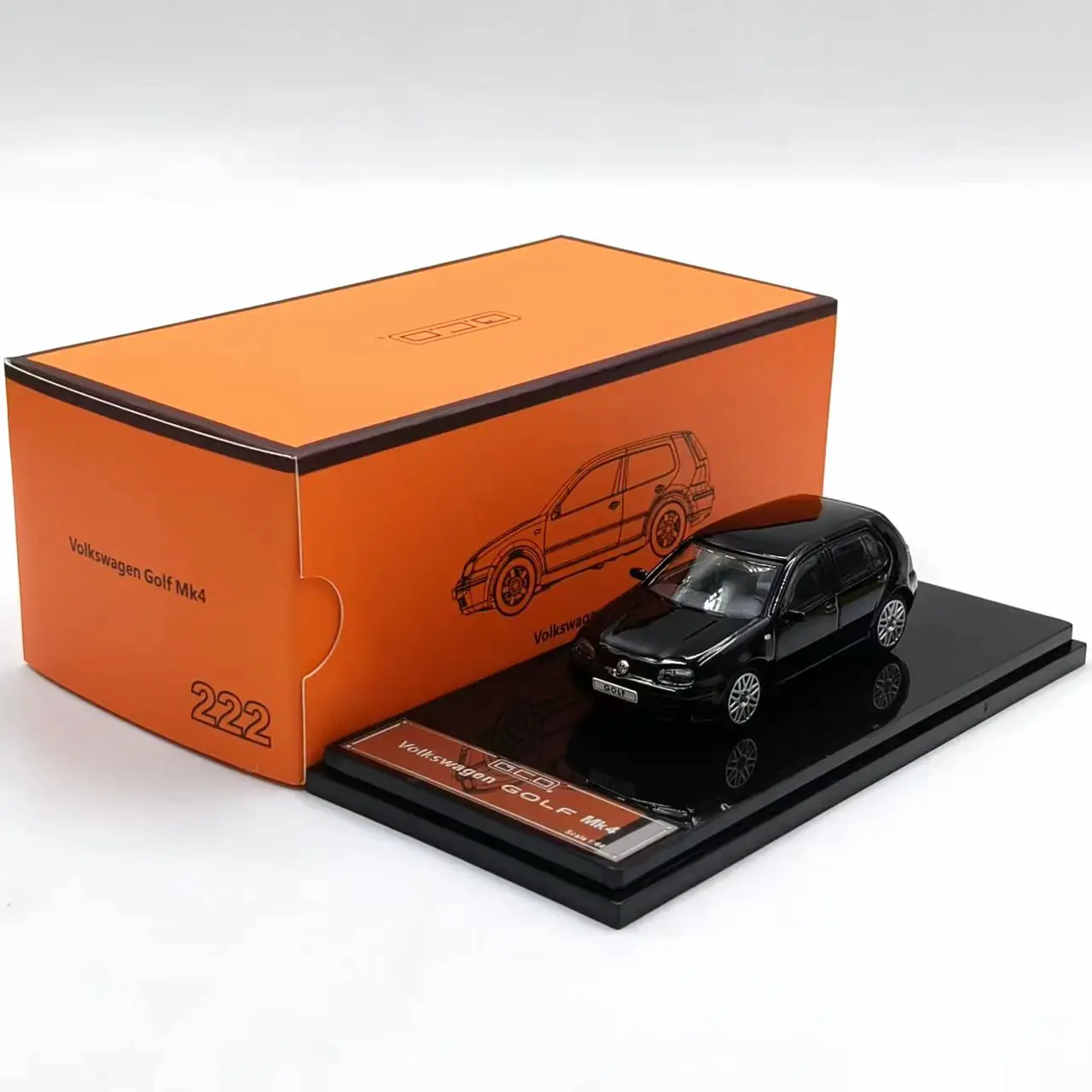 

Diecast GCD 1:64 Scale VW Golf 4th Generation GTI Commemorative Edition Alloy Car Model Collectible Toy Gift Souvenir Display
