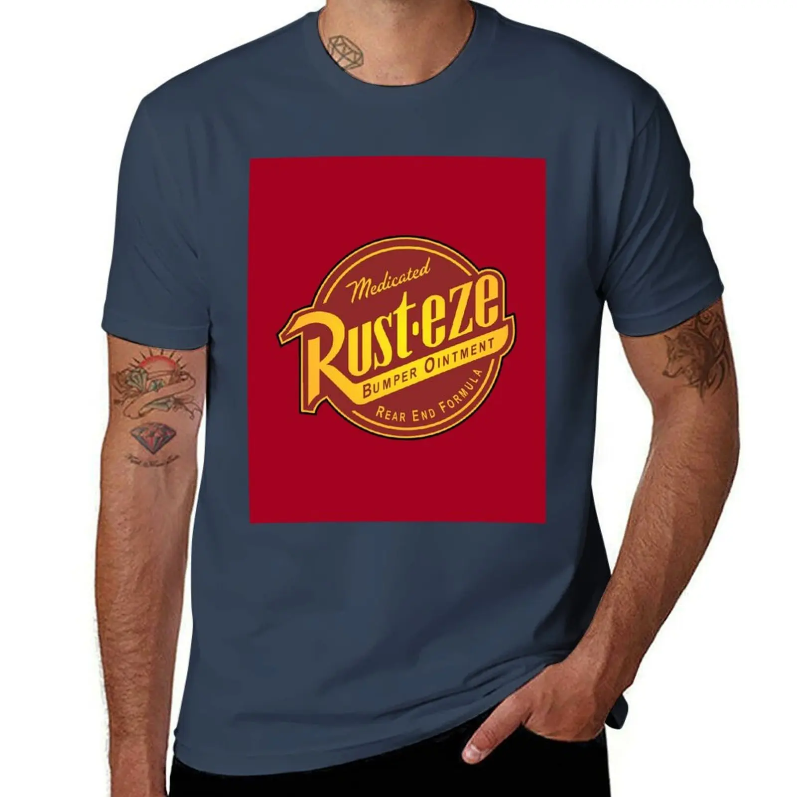 

Rust-eze Logo T-Shirt man tshirt t shirt man casual t shirt man luxury T-Shirt