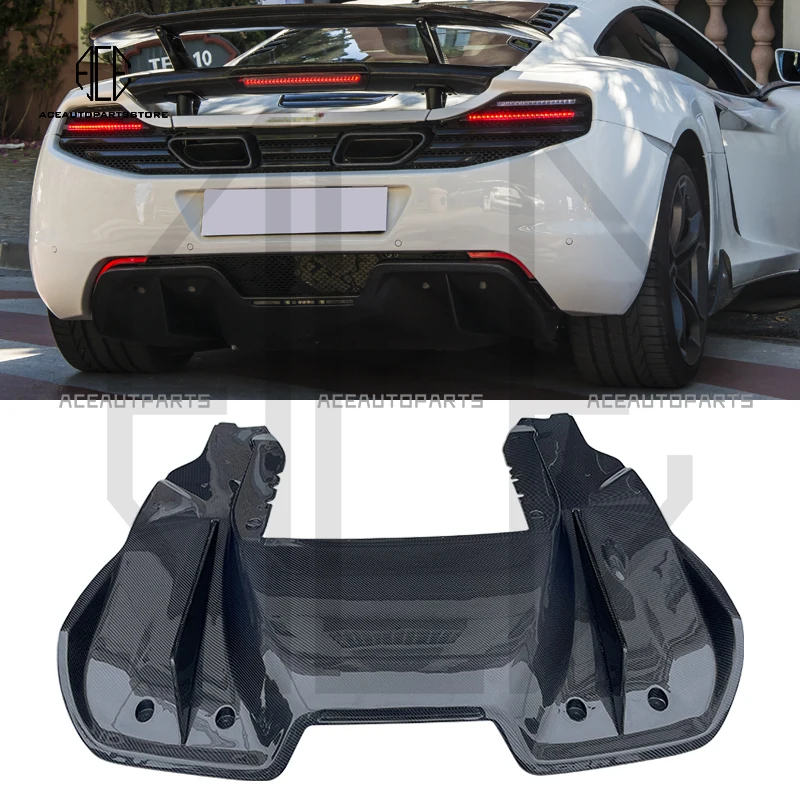 Velocita Special Edition car carbon fiber D style rear lip rear diffuser rear shovel for Mclaren mp4-12c