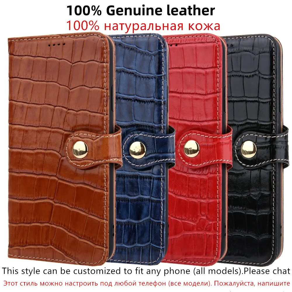 

Real Leather Crocodile Texture card Slot Wallet Cover For Huawei nova 15 14 Lite Ultra 13 Pro 14i 13i Flip shockproof phone Case