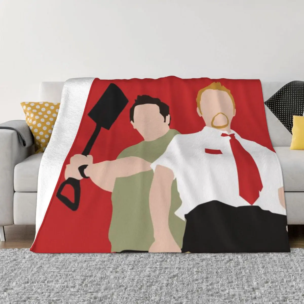 Shaun Of The Dead Decoración personalizada para el hogar Una manta de micropolar ultrasuave