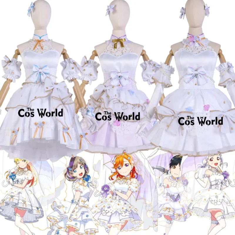 Love Live Superstar Liella June Bride Shibuya Kanon Tang Keke Arashi Chisato Heanna Sumire Hazuki Outfits Anime Cosplay Costumes