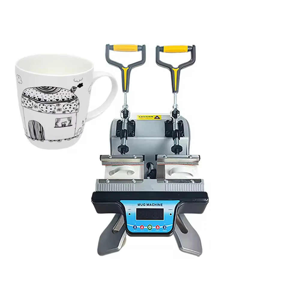 

ST-510 Double Station 11 oz Mug Heat Press Machine Cup Heat Transfer Machine Coffee Sublimation Heat Printing Machine