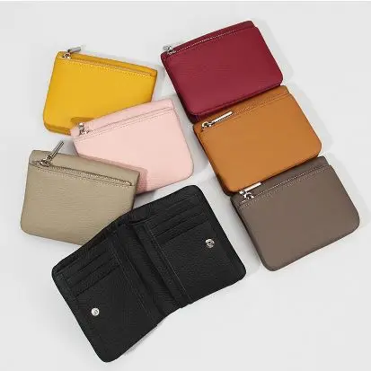 

Bifold Wallets for Women Leather Slim Womens Wallet Multi Card Slots Organizer Cowhide Designer Hasp Banknote Purses
