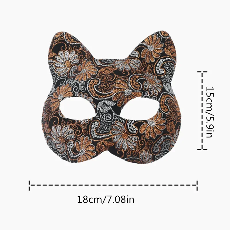 Donne sexy Gioco di ruolo Maschera per gatti Mezza faccia Volpe Animale Cosplay Maschera per il sesso Maschera per feste di Halloween Maschere fantasia per balli in maschera