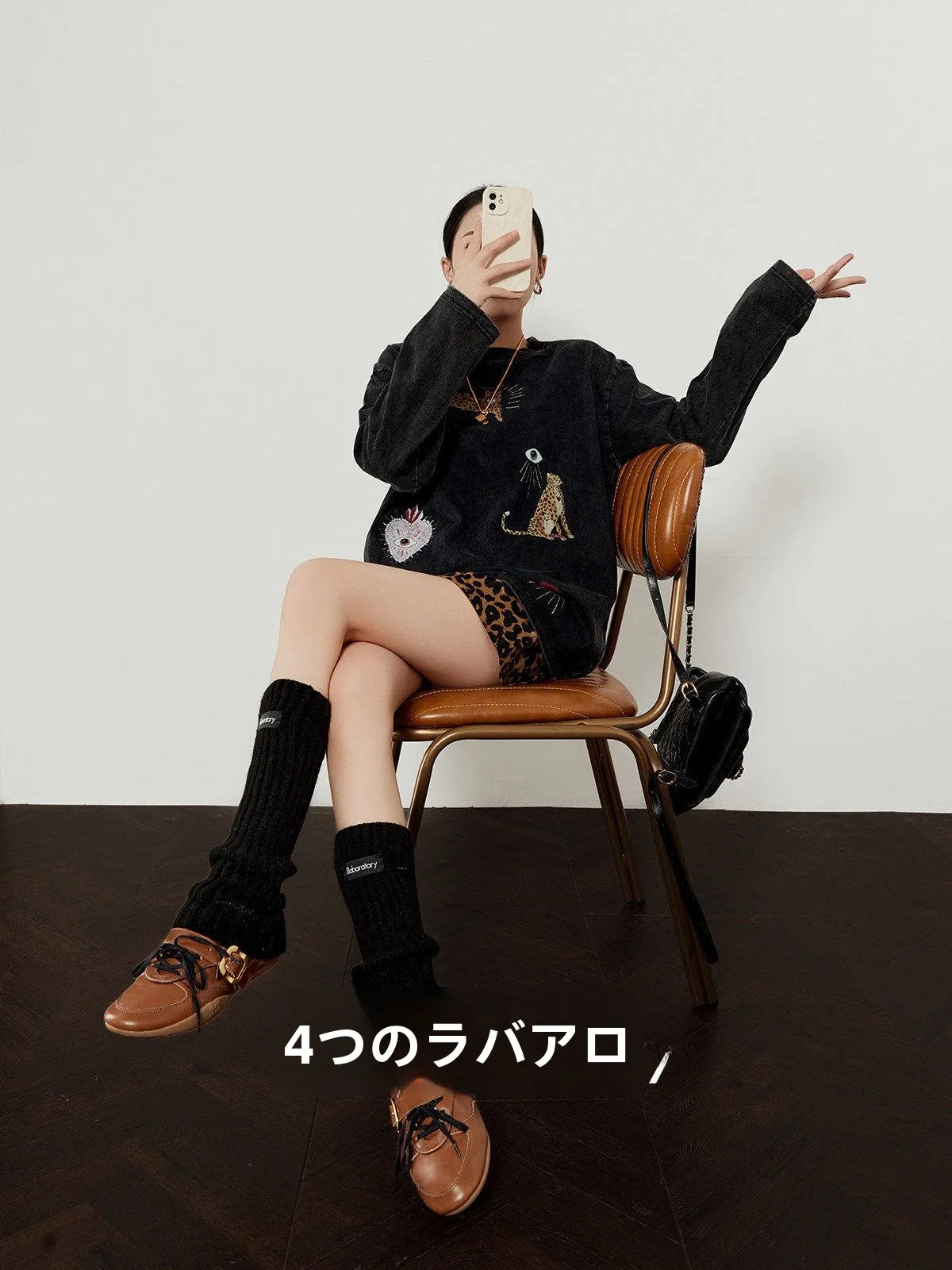 

Женская винтажная футболка с длинным рукавом и принтом Oudh, весна 2026, новинка, свободный крой, женская мода, ретро-тренд