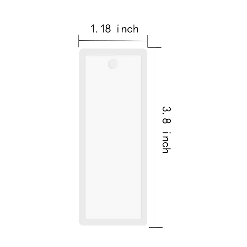 B28C-36 قطعة 3.7 بوصة مستطيل سيليكون المرجعية قالب لتقوم بها بنفسك المرجعية قالب صنع الايبوكسي مجوهرات من مادة الراتنج الحرفية قالب شفاف #6