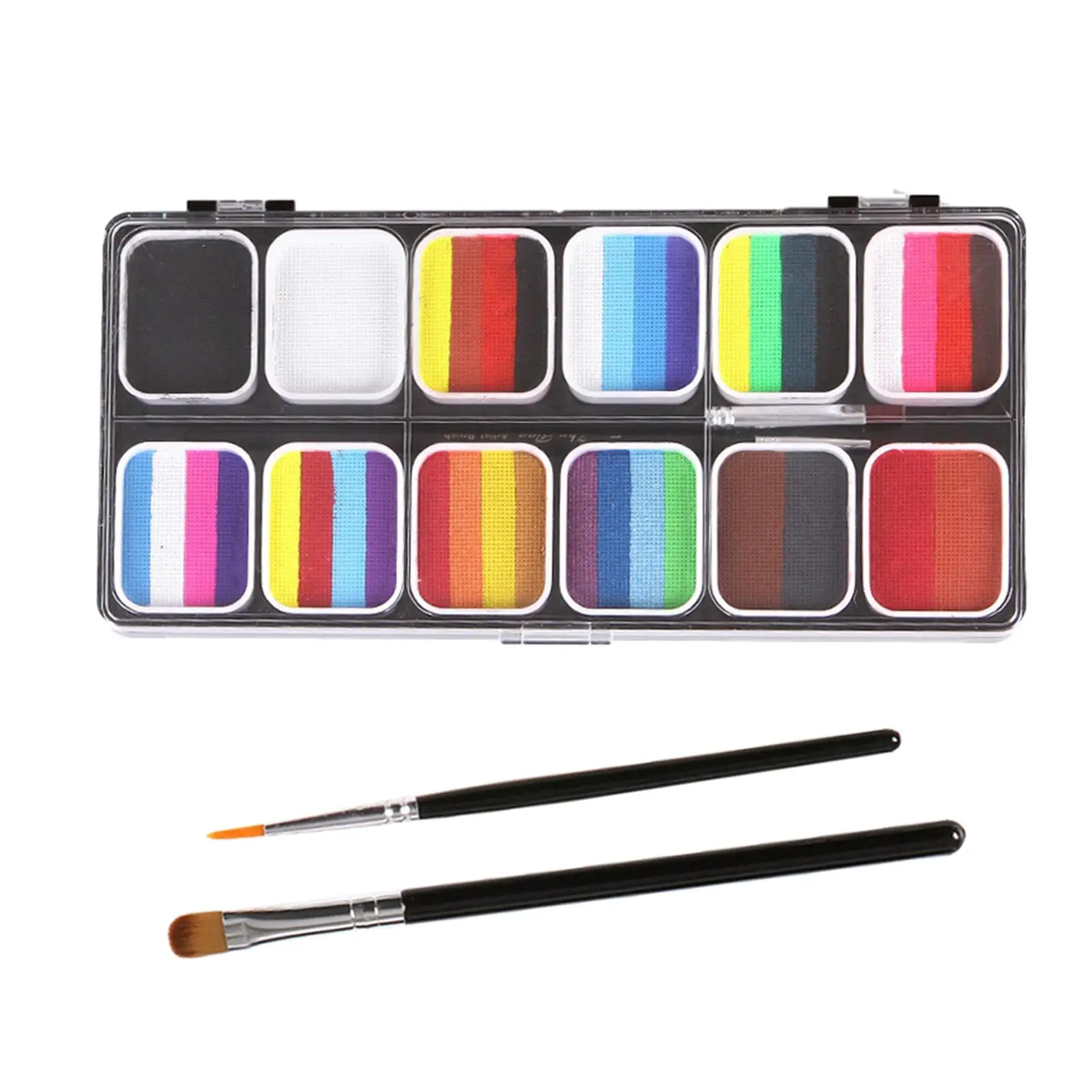 Face Body Paint Kit Painting Palette Makeup Easy to Use Faces Paint Halloween