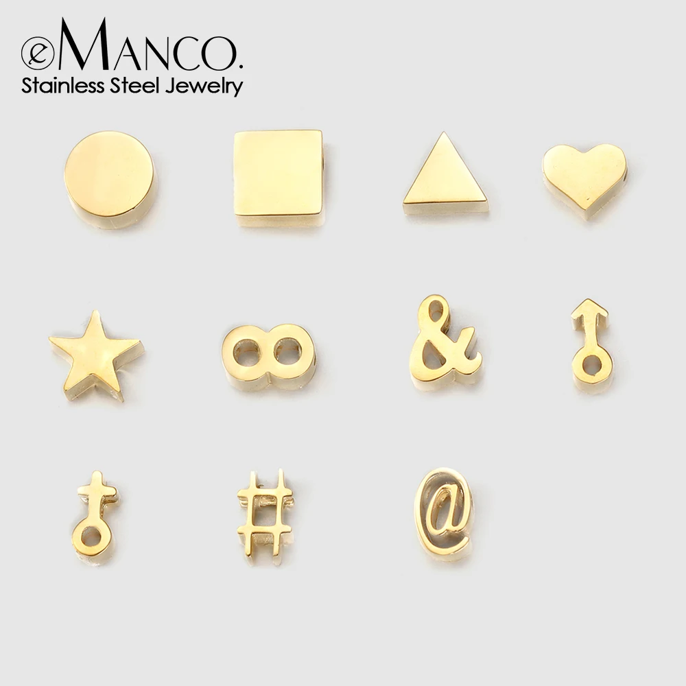 eManco DIY Designer Charms do tworzenia biżuterii Ręcznie robione bransoletki Naszyjniki Charms Łańcuch w kolorze złotym Materiały do ​​tworzenia biżuterii