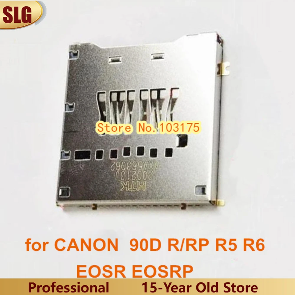 New Original SD Memory Card Slot For Canon EOSR EOSRP EOS 90D R/RP R5 R6 Camera Repair Part