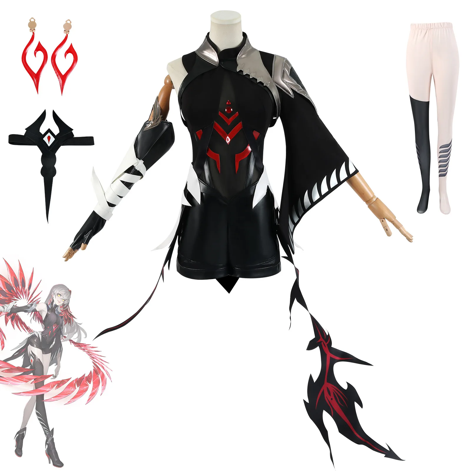 

King Glory Cos Clothing New Hero Shadow Cosplay Two-dimensional Game Playing Clothing