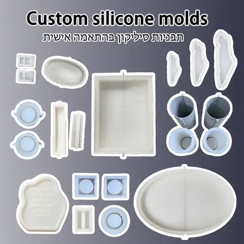 Custom Silicone Molds DIY Handmade Gypsum Cement Resin Crafts for Shabbat Hanukkah Pesach Sukkot Jewish Festivals