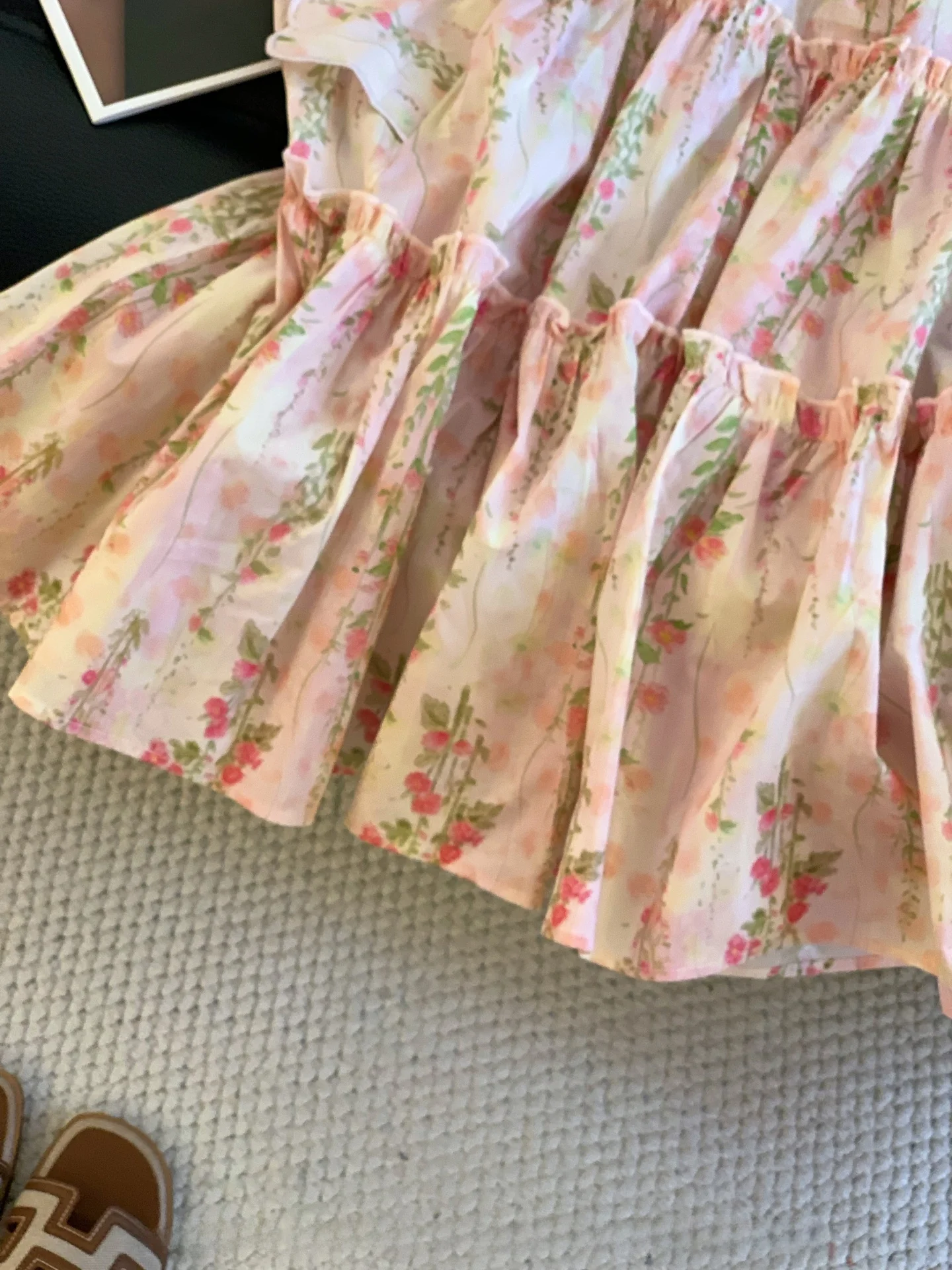 Franse Sle losse pasvorm bloemenprint irt dames zomer 2025, Svel opstaande kraag, gingham ontwerp, super schattige top