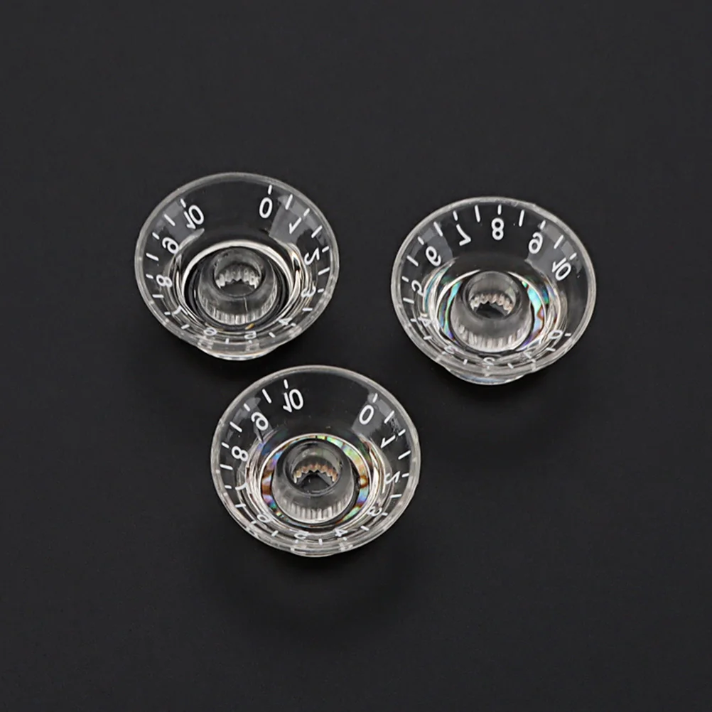 

3Pcs Electric Guitar Volume Knobs Replacement Guitar Parts Repair Kit Professional Plastic Sound Control Knobs for Instrument