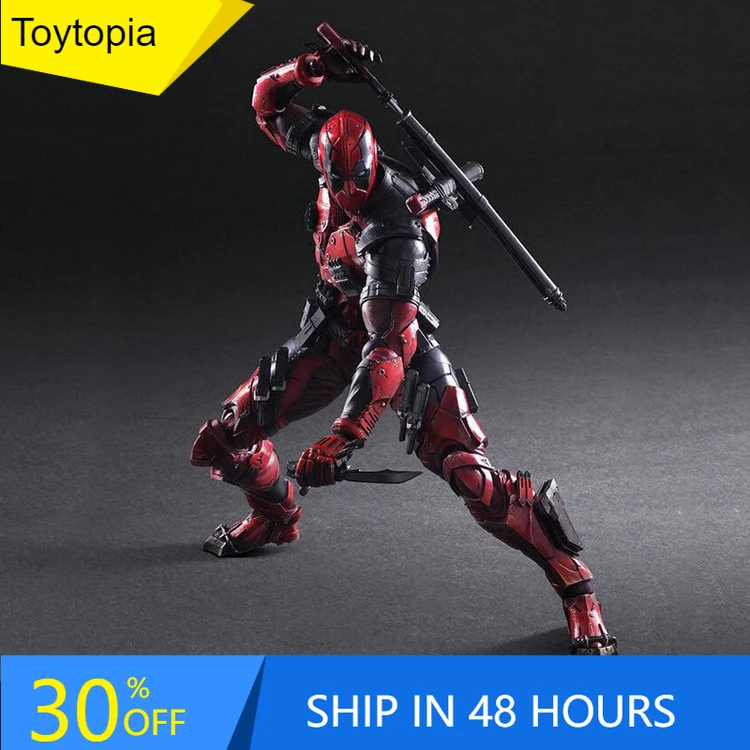 

26cm Marvel Cinematic The Avengers Deadpool 2 Action Figure Pvc Anime Action Collection Desktop Ornament Decoration Dolls Toys