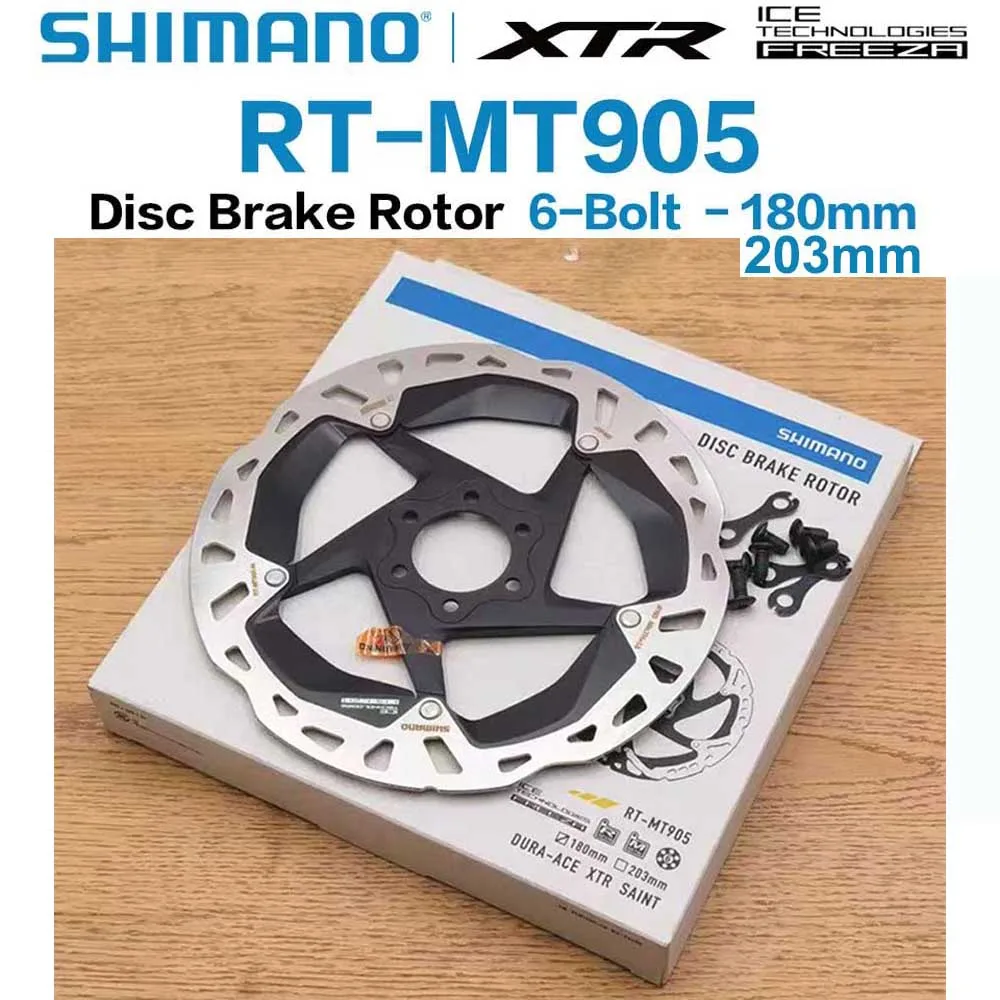 

SHIMANO XTR RT MT905 6-Bolt Disc Brake Rotor RT MT905 6-Bolt ICE TECHNOLOGIES FREEZA - 203mm 180mm RT-MT905 bicycle Part