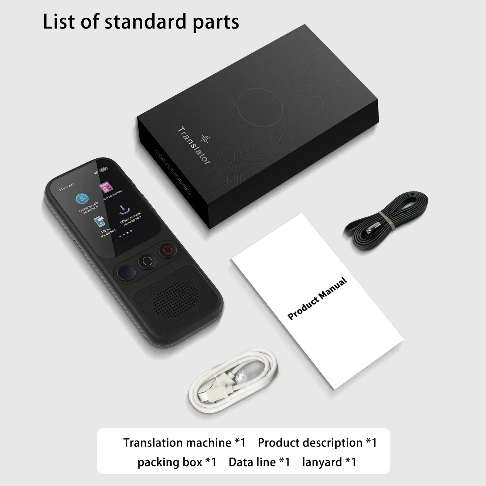 S80 Language AI Translator Device, traduction en 138 langues, interprétation simultanée, traduction vocale, 17 hors ligne