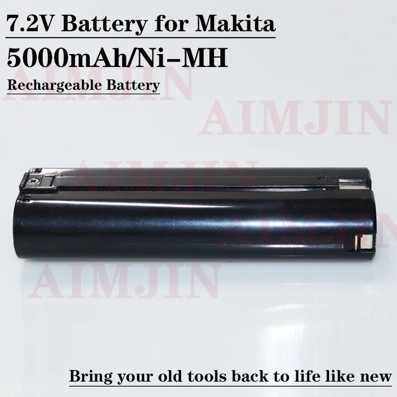 7.2V 5000mAh Tool Replacement Battery for Makita 9000 7000 7002 7033 4770D 6002D 6010D 6710D 9035D Ni-Mh Rechargeable Batteries