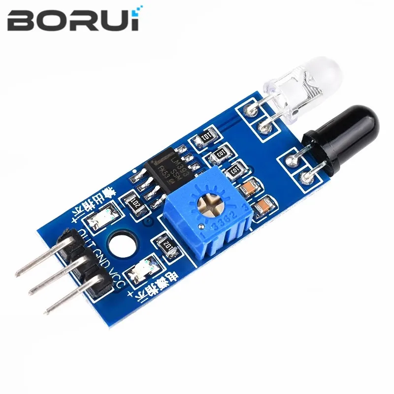 Picture 5: Smart Electronics New for Arduino Diy Smart Car Robot Reflective Photoelectric 3pin IR Infrared Obstacle Avoidance Sensor Module