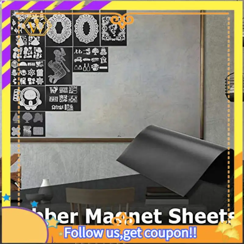 最新-10 個のゴム磁気シート 0.5 ミリメートル厚さ 10 個のクリアスタンプダイ収納ポケットステンシルオーガナイザーカード作成用