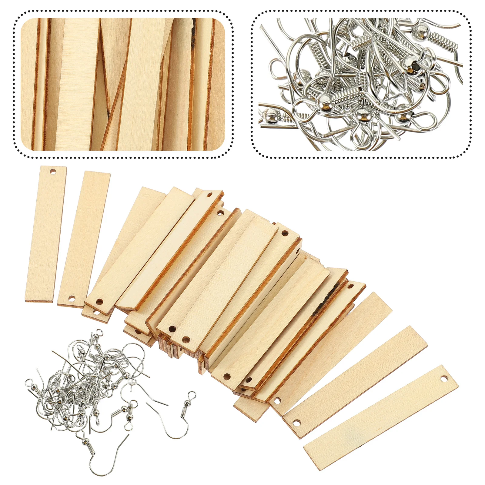 

wooden earring blanks earring making kit Wooden Earring Wooden Earring Cutout Ear Pendant Earring Accessories