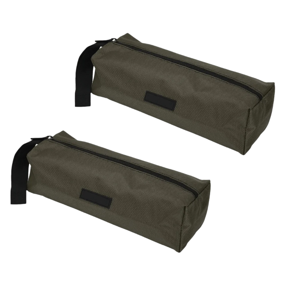 2pcs Multipurpose 1680D Oxford Cloth Tool Bag Thickened Zipper Tool Pouch Waterproof Portable Handle Toiletry Bag Electrician