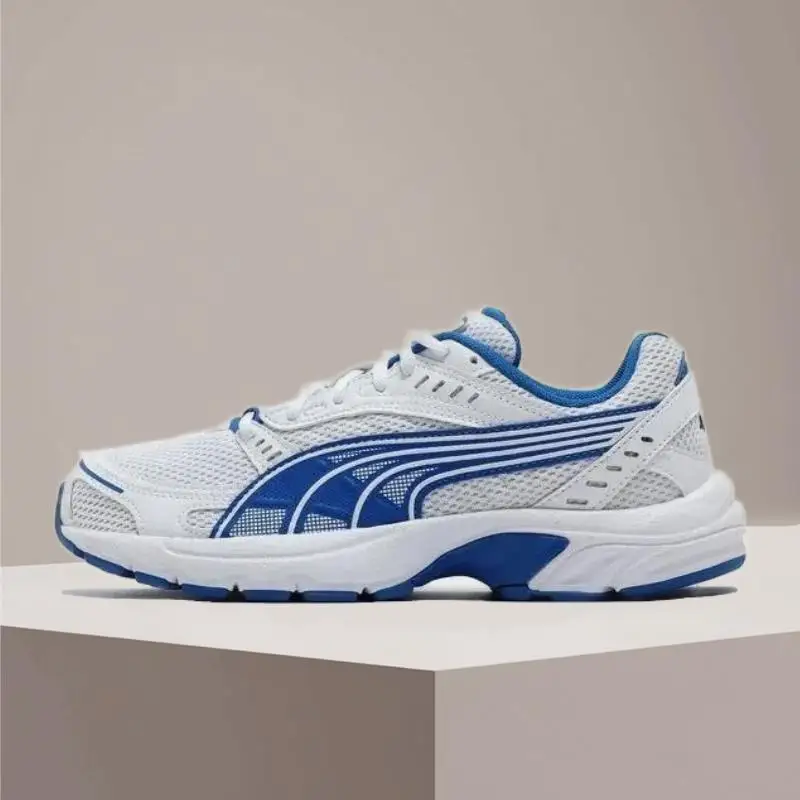 

Кроссовки PUMA Axis унисекс: дышащие, комфортные, мягкие, легкие, низкие, нескользящие, износостойкие, повседневные, бело-синие 368465-20