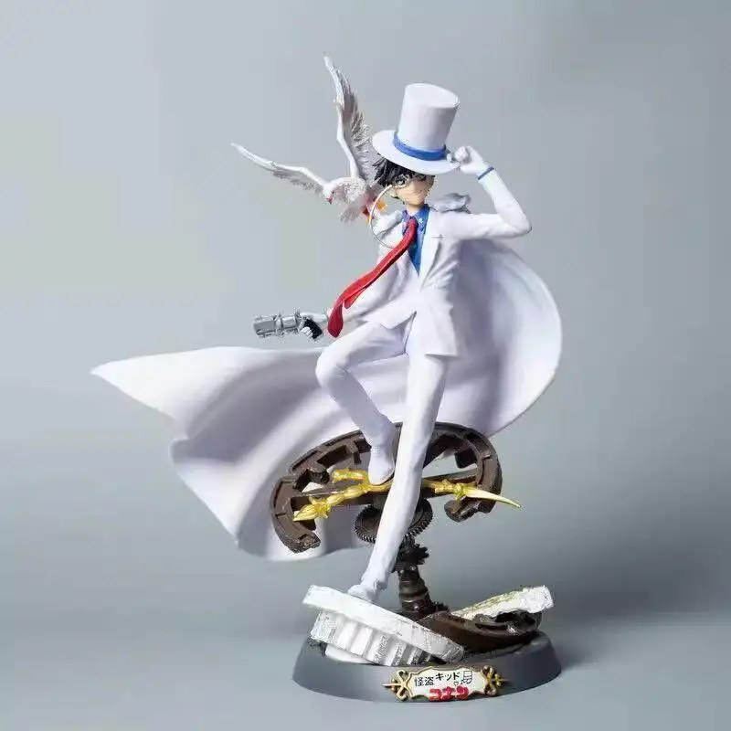 

Detective Conan Phantom Thief Kid Kaito Kid GK Phoenix Series Anime Figure Collectible Desktop Ornament Gear Base WithPigeon