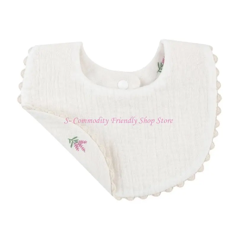 85AE مرايل تغذية الأطفال المصنوعة من القطن للرضع مطبوعة منشفة اللعاب لحديثي الولادة من قماش التجشؤ