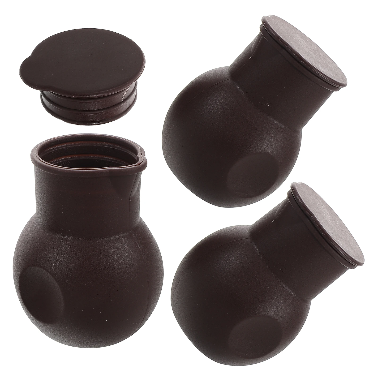 

3 Pcs Chocolate Dispensing Pot Baking Pouring Tool Butter Melting Soft Making Supplies Silica Gel Warmer Mold for Homemade Cup