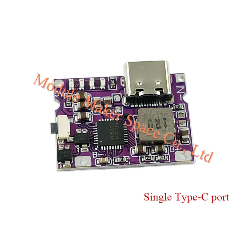 شاحن صغير من النوع C اللوحة الأم 3A شحن وتفريغ وحدة متكاملة قابلة للشحن الهاتف المحمول 5 فولت إلى 4.2 فولت
