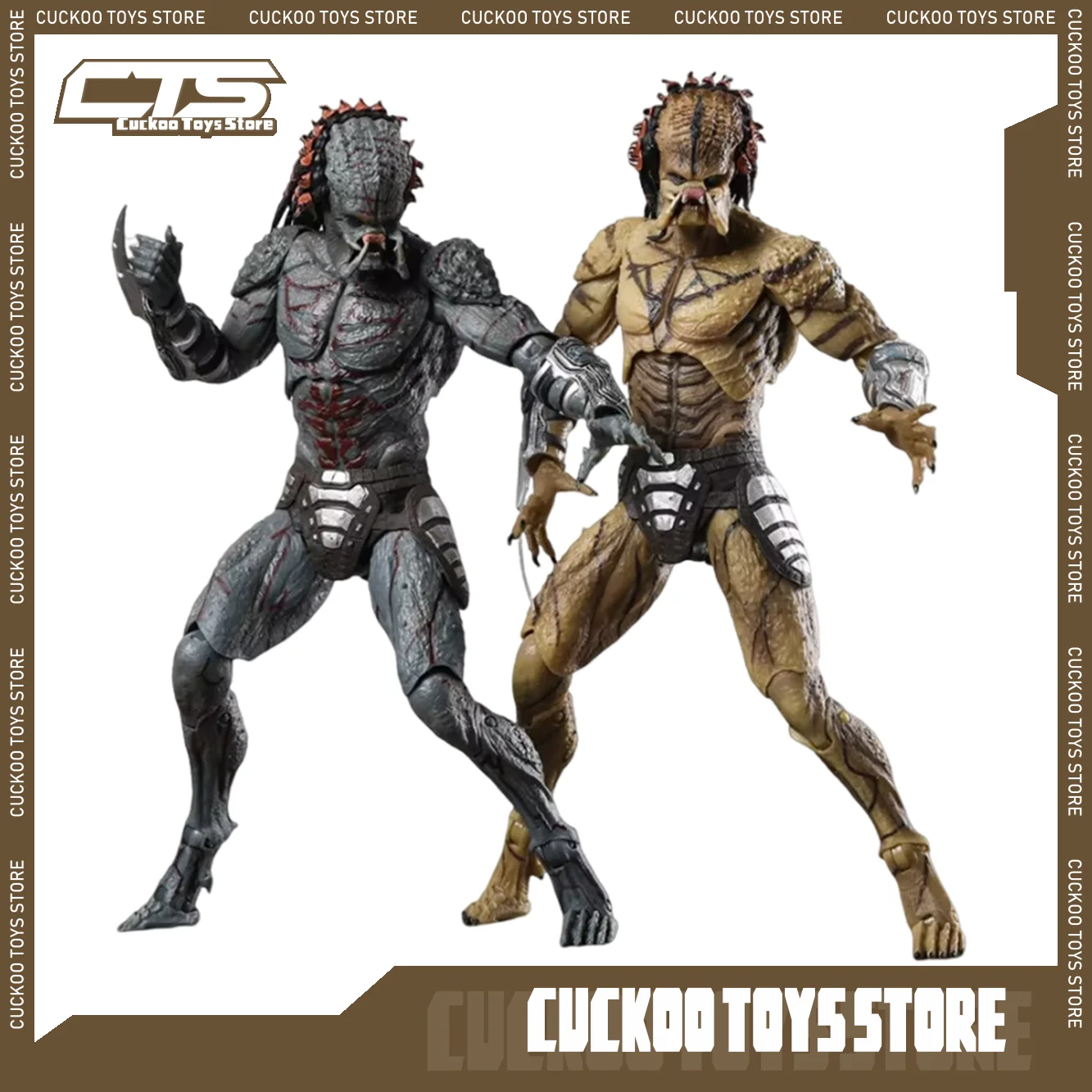 

Neca Predator Figures Jungle Hunter Predator Figure Ultimate Escape Anime Model Collection Standing Statue Desk Decoration Toys