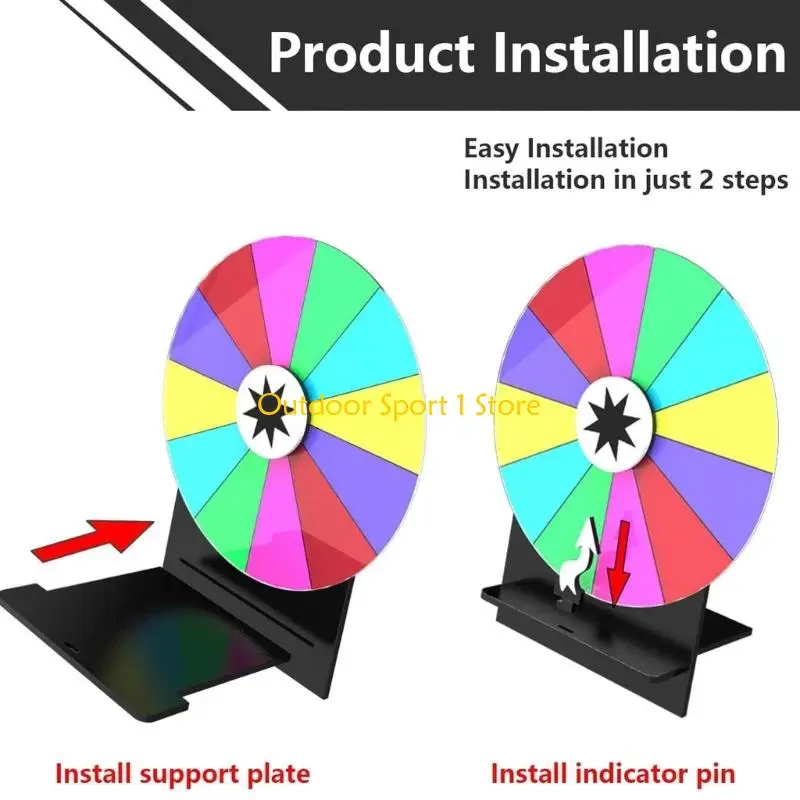

A0KA Tabletop Prize Turnt Plate Колесо вращающаяся колеса Счастливые розыгрыши вращающихся колес