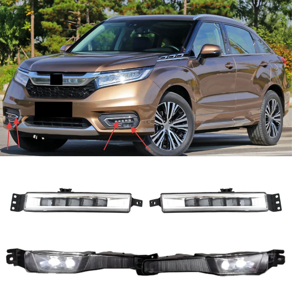 

For Honda Avancier 2017-2020 car front bumper LED daytime anti fog light OE: 33250/33200-THA-H01 33950/33900-THA-H01