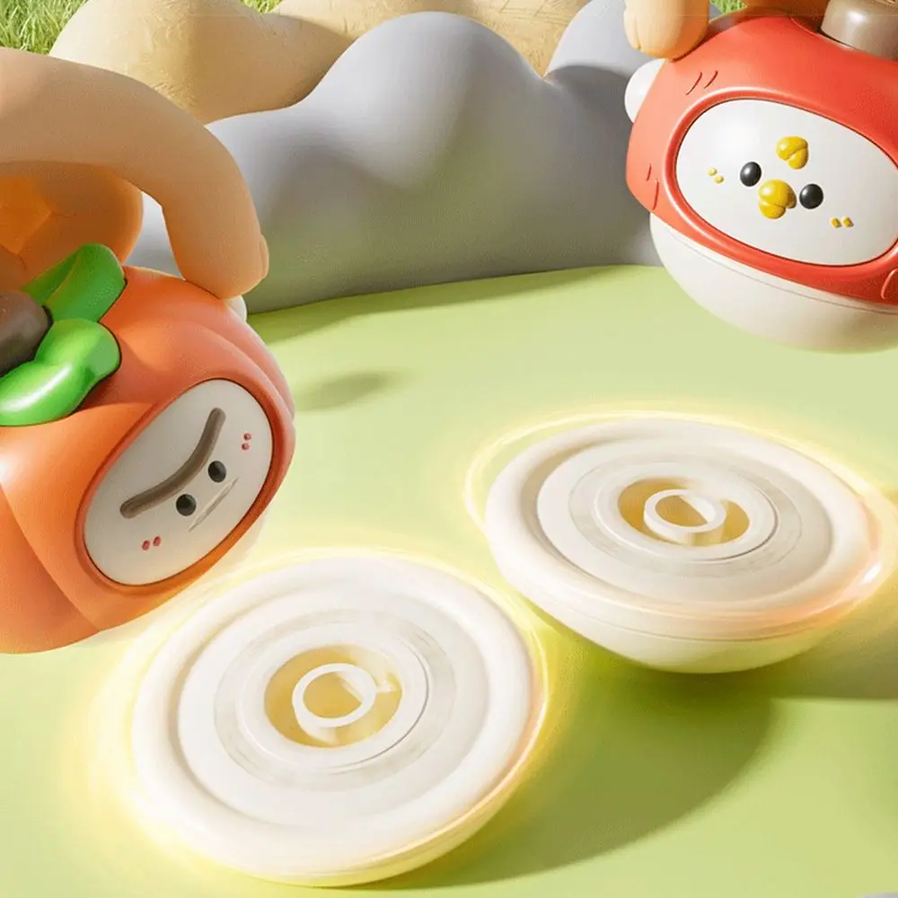 

Cute Cartoon Fruit Gyroscope Multicolor Hand Eye Coordinated Pressing Toy Parent-Unisex Interaction Plastic Spinning Toy Top