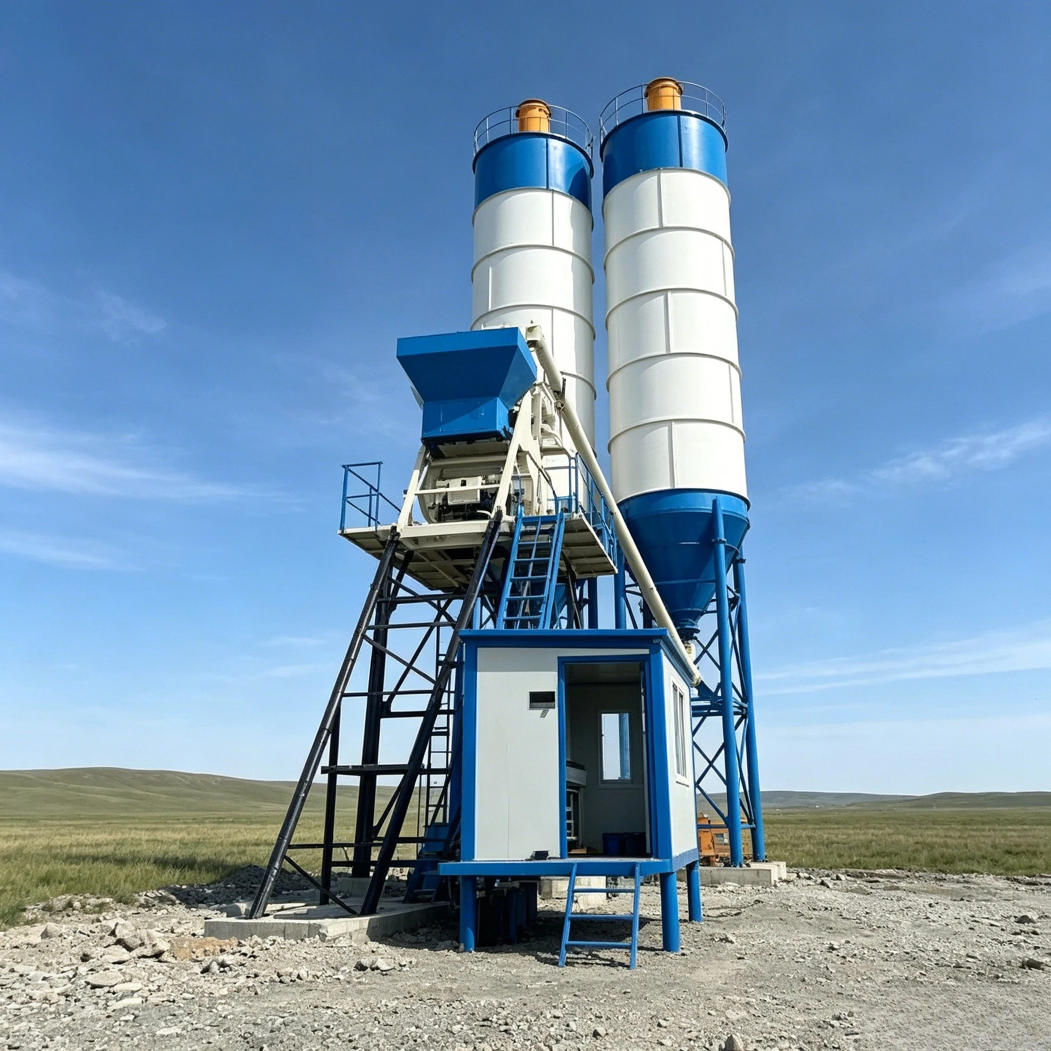 Latest Mixer Product Concrete Mixing Station for Great Sale Concrete Mixing Plant High Capacity Concrete Plant Dry Customized