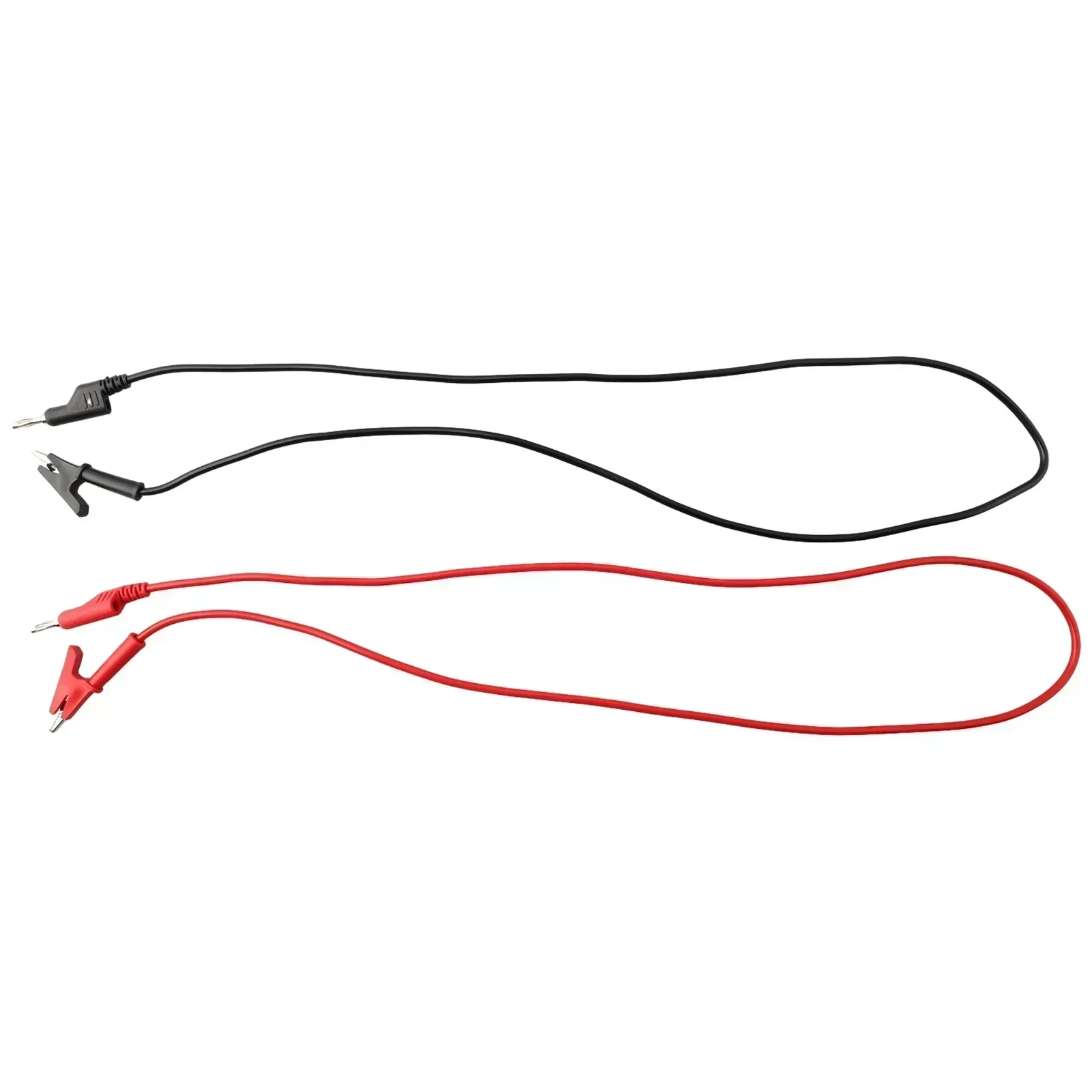 Cavo da 2 pezzi Spina a banana da 4 mm per cavi di prova con clip a coccodrillo Cavo da 1 m Utensili elettrici Accessori per spina a banana in