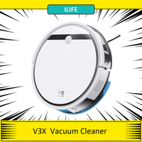 ILIFE V3X Robot Vacuum Cleaner, 2 in 1 Vacuum and Mopping, 3000Pa Suction 300ml Dustbin, Up to 120min Runtime Smart APP Control